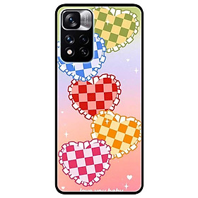 Ốp lưng dành cho Xiaomi Redmi Note 11 Pro ( Bản Nội Địa ) mẫu Tim ô Vuông