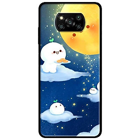 Ốp lưng dành cho Xiaomi Poco X3 mẫu Bánh Bao Trăng Vàng