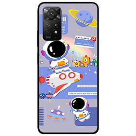 Ốp lưng cho Redmi Note 11 4G - Redmi Note 12 - Redmi Note 12 Pro - Redmi Note 12 Pro 5G - Phi Hành Xanh Tím - Hàng Chính Hãng