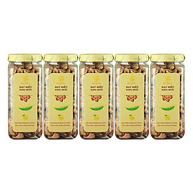 Combo 5 Hũ Hạt Điều Rang Muối Vỏ Lụa Hải Long (250g / Hũ)