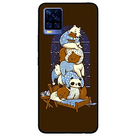 Ốp lưng dành cho Vivo V20 mẫu Gấu Xếp Chồng