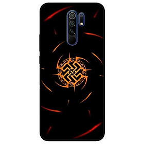 Ốp lưng dành cho Xiaomi Redmi 9 mẫu Năng Lượng Đỏ Đen