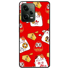 Ốp lưng cho Redmi Note 11 4G - Redmi Note 12 - Redmi Note 12 Pro - Redmi Note 12 Pro 5G - Họa Tiết Mèo Đỏ - Hàng Chính Hãng