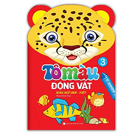 Sách - Tô Màu Động Vật - Song Ngữ Anh Việt - Tập 3 - Minh Thắng