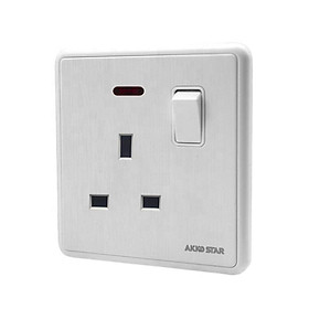 CÔNG TẮC Ổ CẮM 13A 04066 AKKO STAR   - HÀNG CHÍNH HÃNG