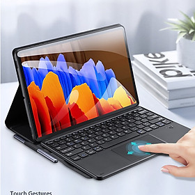 Bao da kèm bàn phím cho SamSung Galaxy Tab S10+ Plus chính hãng Dux Ducis có bàn di chuột TrackPad - Hàng chính hãng 