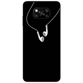 Ốp lưng dành cho Xiaomi Poco X3 mẫu Cọng Tai Nghe