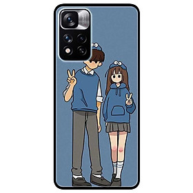 Ốp lưng dành cho Xiaomi Redmi Note 11 Pro ( Bản Nội Địa ) mẫu Cặp Đôi Say Hi