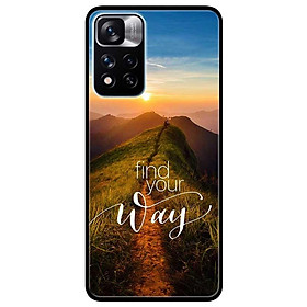 Ốp lưng dành cho Xiaomi Redmi Note 11 Pro 5G ( Bản Nội Địa ) mẫu Find the way màu