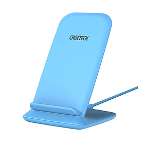 Đế sạc nhanh không dây Qi kiêm giá đỡ cho điện thoại hiệu CHOETECH HPK-T555 trang bị Công suất 10W, thiết kế nhỏ gọn, chuẩn sạc MFI cho Apple - Hàng chính hãng