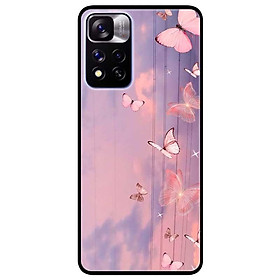 Ốp lưng dành cho Xiaomi Redmi Note 11 Pro 5G ( Bản Nội Địa ) mẫu Dây Bướm Hồng