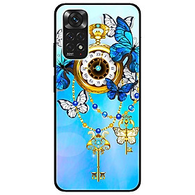Ốp lưng dành cho Xiaomi Redmi Note 11 4G - Đồng Hồ Bướm Xanh