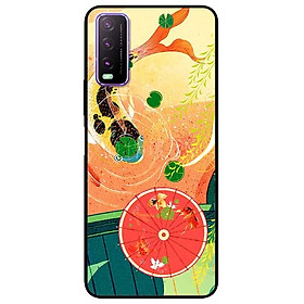 Ốp lưng dành cho Vivo Y20 - Y20s - Y12s mẫu Cá Chép Và Ô Đỏ
