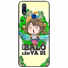 Ốp lưng in cho Realme 3 Pro Mẫu Xách Balo Lên Nữ