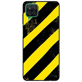 Ốp lưng dành cho Samsung Galaxy A12 mẫu Sọc Vàng Đen