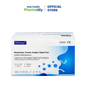 Bộ Test nhanh định tính kháng nguyên Genesign Test Respiratory Combo Covid,Cúm A/B,RSV,ADV 