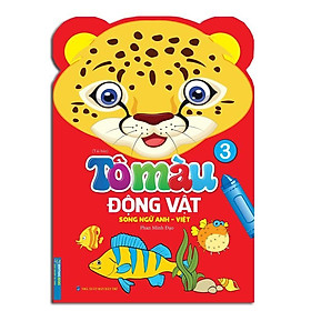 Sách - Tô Màu Động Vật - Song Ngữ Anh Việt - Tập 3 - Minh Thắng