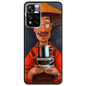 Ốp lưng dành cho Xiaomi Redmi Note 11 Pro 5G ( Bản Nội Địa ) mẫu Ông Lão Cà Phê
