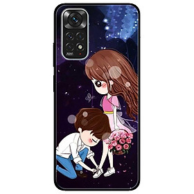 Ốp lưng dành cho Xiaomi Redmi Note 11 4G - Cô Gái Cầm Hoa Anime
