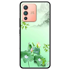 Ốp lưng dành cho Vivo V23 5G / S12 - Vivo Y15s / Y15A mẫu Tranh Sen Đẹp