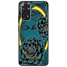 Ốp lưng dành cho Xiaomi Redmi Note 11 4G - Redmi Note 11 5G / Redmi Note 11T 5G / Redmi Note 11S 5G  - Hoa Mẫu Đơn Xanh