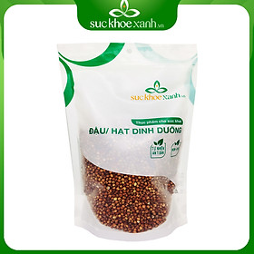 Hạt Bobo (Ý Dĩ) đỏ Sức Khỏe Xanh, Túi 500g nhập khẩu từ Ấn Độ
