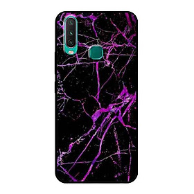 Ốp Lưng in cho Vivo Y17 Mẫu Nền Đá Hoa 7 - Hàng Chính Hãng