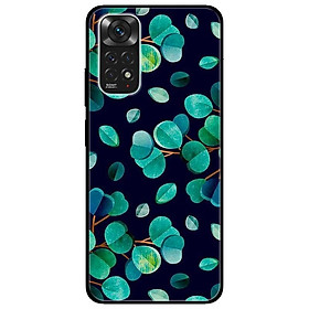 Ốp lưng dành cho Xiaomi Redmi Note 11 4G - Hoạ Tiết Lá Cây Nền Đen