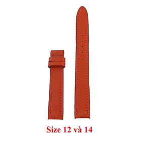  Dây đồng hồ da bò nhiều size màu cam HC8106-20-34