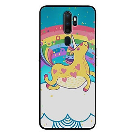 Ốp lưng dành cho Oppo A5 ( 2020 ) - A9 ( 2020 ) - Find X2 - F11 Pro mẫu Ngựa Vàng Bảy Màu