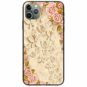 Ốp lưng dành cho Iphone 11 Pro mẫu Hoa Hồng Lá Vàng
