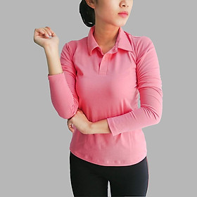 Áo cổ bẻ nữ, ao polo nữ KING vải thun cotton co giãn 4 chiều, thoáng mát, dáng ôm body T04