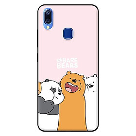 Ốp in cho Vivo Y91 3 Chú Gấu Ôm - Hàng chính hãng