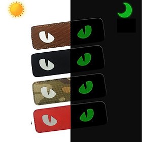 Patch_velcro mắt mèo dạ quang_chiến thuật_dã ngoại