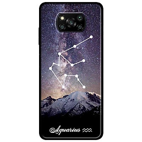 Ốp lưng dành cho Xiaomi Poco X3 mẫu Cung Hoàng Đạo - Aquarius
