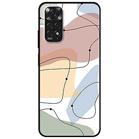 Ốp lưng dành cho Xiaomi Redmi Note 11 4G mẫu Tranh Loang Viền Đen