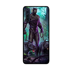 Ốp Lưng in cho Oppo A91 Mẫu Báo Đen - Hàng Chính Hãng