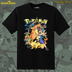 Áo thun in hình Pokemon siêu đẹp, mã PK6. Áo phông in hình cao cấp cho trẻ em, bé trai, bé gái và teen nam nữ