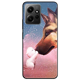 Ốp lưng cho Redmi Note 11 4G - Redmi Note 12 - Redmi Note 12 Pro - Redmi Note 12 Pro 5G - Cún Con Trắng - Hàng Chính Hãng
