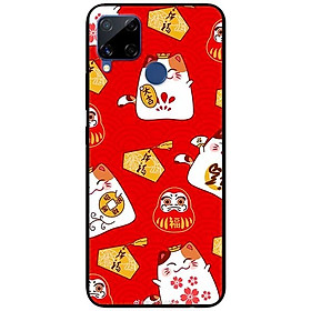 Ốp lưng dành cho Realme C15 mẫu Họa Tiết Mèo Đỏ