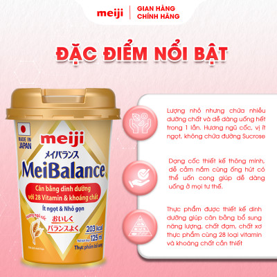 Thực Phẩm Bổ Sung Meiji MeiBalance 125ml/hộp