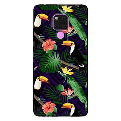 Ốp lưng dành cho Huawei 5t - Mate 20 - Mate 20 Pro mẫu Họa Tiết Két Xanh
