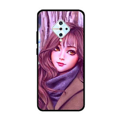 Ốp Lưng in cho Vivo S1 Pro/ Vivo V17 Mẫu Cô Gái Mắt Nâu - Hàng Chính Hãng