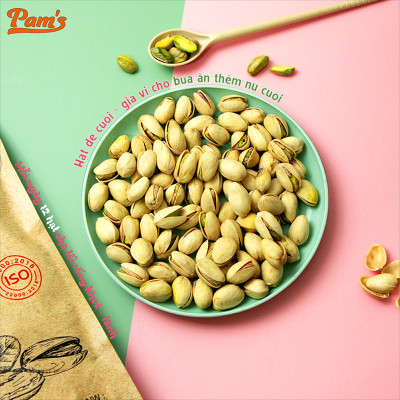 COMBO Chăm Sóc Tim Mạch - Hạt Óc Chó Chile (500g) + Hạnh Nhân Rang Bơ(500g) + Hạt Dẻ Cười(180g) Pam