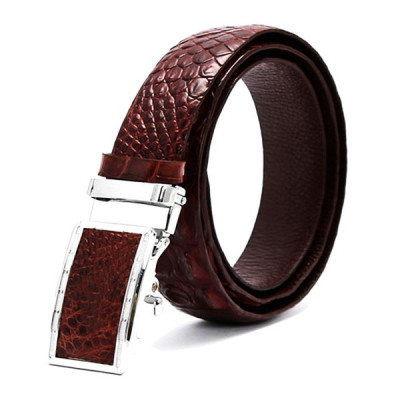 Thắt lưng nam da cá sấu Huy Hoàng gai lưng 3,5P màu đen, nâu đỏ, vàng bò, nâu đất HT4207-08-09-44