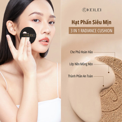 Phấn nước đa năng 3 trong 1 KEILEI - 3 in 1 Radiance Cushion KEILEI