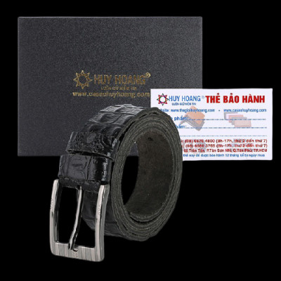 HC4149-50-51 - Thắt lưng nam Huy Hoàng vân cá sấu 1 lớp 3,5P màu da, đen, nâu