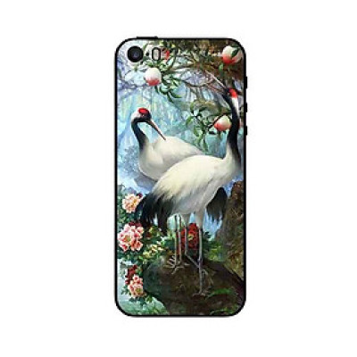 Ốp Lưng in cho iPhone 5/5s/SE Mẫu Cặp Đôi Hạc - Hàng Chính Hãng