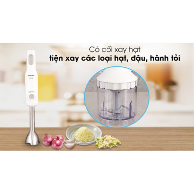 Máy Xay Cầm Tay Đa Năng Philips HR2537 650W - Xay Mịn| Hàng Chính Hãng