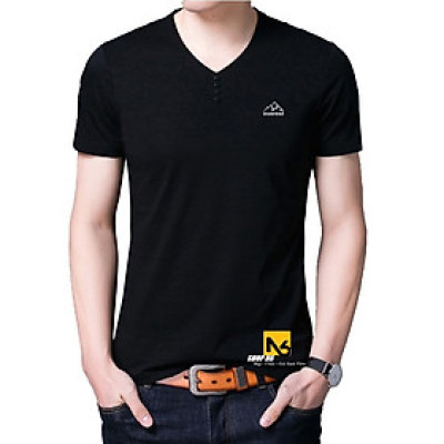 Áo Thun Nam Có Cổ Tim Tay Ngắn Thun Cotton 4 Chiều Form Body Thời Trang Hàn Quốc Cao Cấp AT10 